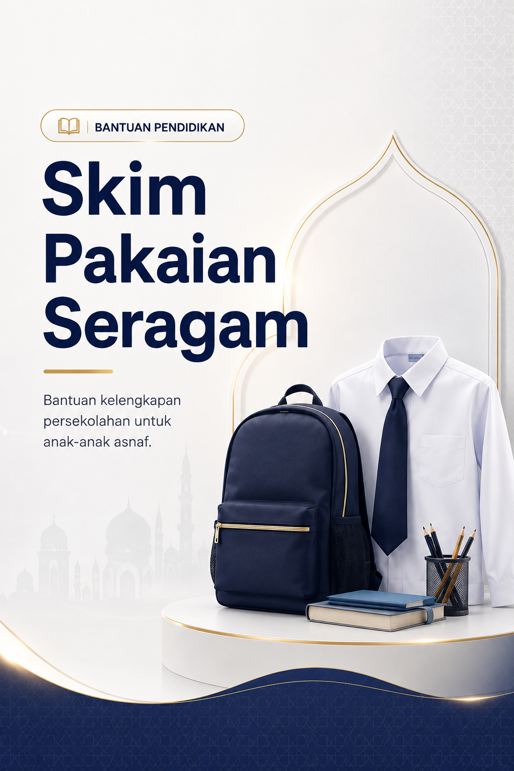 Poster Skim Pakaian Seragam Sekolah Zakat MAINPP